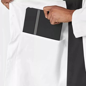 Blouse de laboratoire médicale unisexe confortable à faible MOQ, couleur personnalisée, en coton et élasthanne, avec détection d'aiguilles, service OEM - Product Image 6