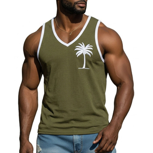 Débardeur Homme Col V Personnalisé avec Logo – Style Athlétique et Tendance pour le Streetwear – Vente en Gros - Product Image 3