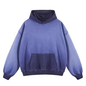 Sweat-shirt unisexe premium bleu roi épais, coupe oversize, 100 % coton, molleton délavé à l'acide, logo frontal, respirant - Product Image 5