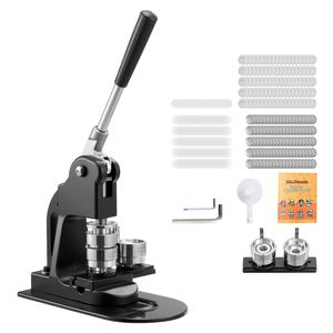 Macchina per la creazione di badge da 1,25 pollici, forma ergonomica, nuova condizione, 500 pezzi di componenti per badge, taglierina circolare, chiavi esagonali, macchina per la creazione di spille - Product Image 1