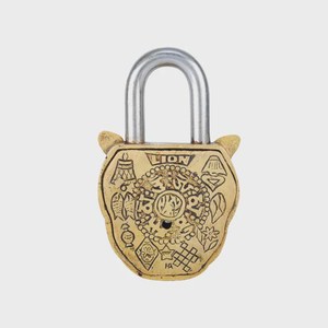 รูปปั้นสิงโตทองเหลืองชุบทองคำ งานฝีมือประดับประตูสำหรับตกแต่งบ้าน - Product Image 6