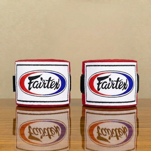 Vendas de Boxeo Fairtex Amarillas de Algodón, Elásticas, con Cierre de Gancho y Bucle, para Protección Deportiva - Product Image 3
