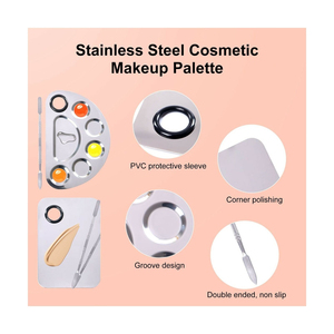 Espátula Profesional de Metal para Maquillaje, Espátula Cosmética de Acero de Una Sola Cara para Mezclar Maquillaje - Product Image 4