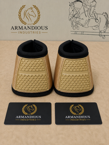 Professional Teal Horse Bell Boots Anti Spin Hoof Guard Durable Overreach Protection Custom <b>Equestrian</b> OEM Manufacturer - Product Image 5