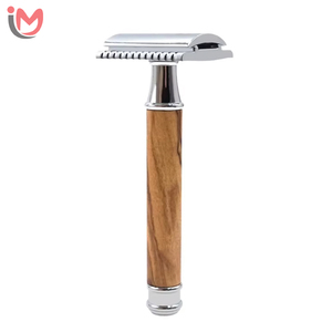 Maquinilla de Afeitar de Doble Filo de Acero Inoxidable de Alta Calidad con Mango para Afeitar la Cara de Hombres, Servicios OM - Product Image 4