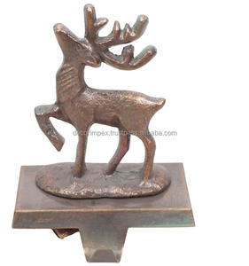 High Decor Impex Embroidered <b>Christmas</b> <b>Stocking</b> Holder Metal Eco-Friendly Customizable Personalized Complete Display Hanger - Product Image 1