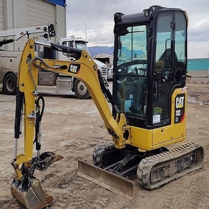 Mini-excavatrice CAT 302 CR de 2 tonnes, excavatrice sur chenilles hydraulique Caterpillar, petit équipement de construction, chargeur frontal, moteur, pompe à engrenages - Product Image 6