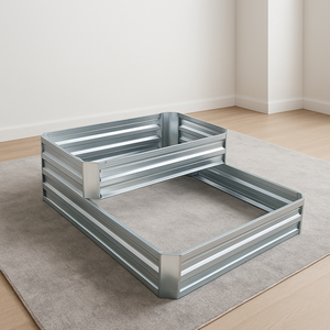 Bac à jardin surélevé minimaliste, lits de jardin en métal pour l'extérieur, pour les légumes, supports de plantes à étages, décoration d'extérieur pour la maison, jardin GB012 - Product Image 1