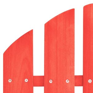 Sedia Adirondack in legno massello di abete per Patio di colore rosso - Product Image 5