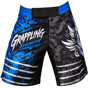 Shorts de combat personnalisés pour hommes, entraînement, séchage rapide, extensibles, sublimation, 100% polyester, durables, fabricant OEM - Product Image 4