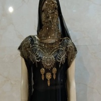 Vestido Moderno de Estilo Africano para Fiesta, Hecho a Mano con Lentejuelas, Ecológico, Transpirable, de 3 Piezas, Talla Única, Lavable