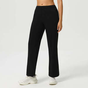 Men Women's High Waist <b>Athletic</b> Pants Breathable Solid Pattern Joggers for Running & Yoga Size Gym Tights Elastic Waist Closure - Product Image 5