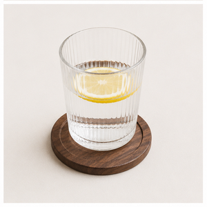 Wholesale Luxury Black Walnut Wood <b>Coasters</b> Set Of 6 with Holder Eco-Friendly Heat Resistant Round Wooden <b>Drink</b> Mats <b>For</b> Coffee - Product Image 6