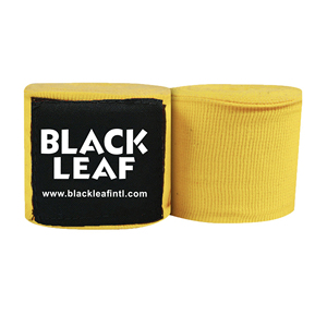 Bandes de poignet en coton jaune avec logo personnalisé pour la boxe et les arts martiaux, adultes et jeunes - Product Image 3
