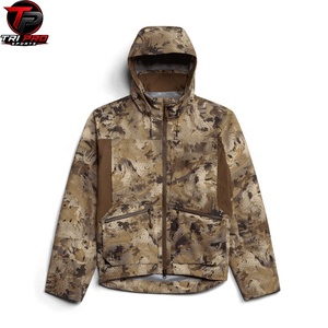 Veste softshell unisexe haut de gamme pour l'extérieur, à capuche, fermeture éclair intégrale, multi-poches, légère, en polyester imprimé, pour la chasse et la randonnée - Product Image 3