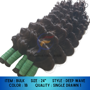 Extensiones de cabello Remy virgen indonesio 100% paquetes de cabello humano de onda profunda textura de cabello alineado con cutícula - Product Image 6