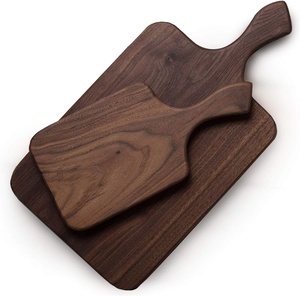 Tabla de cortar antideslizante de madera hecha a mano, tabla de cortar de madera de mango, bloques de cortar hechos en India. - Product Image 1