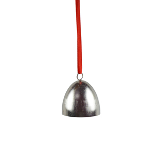 Campana Colgante Navideña de Metal, Diseño con Acabado Plateado, Campana de Hierro para Colgar en el Árbol de Navidad y Campana Festiva - Product Image 2