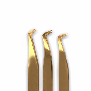 Pince à cils Volume OEM Acier inoxydable Angle de 90 degrés Angle de 65 degrés Angle de 45 degrés pour cils Mega Volume - Product Image 2
