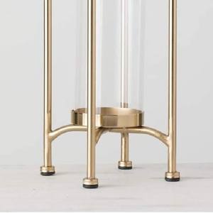 Candelabro de Metal Dorado de Lujo, Portavelas de Cristal, Candelabro de Pilar, Centro de Mesa Nórdico para Bodas, Adorno para el Hogar - Product Image 4