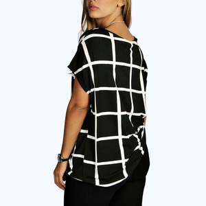 Camisetas Casuales de Mujer, Corte Holgado, Estampadas y Bordadas, Estilo Urbano, Mezcla de Algodón, para Primavera o Uso Diario - Product Image 2