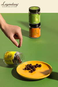 High Quality Dragees Carino Chocolate Coated Dried Fruit 100g <b>Jar</b> For Wholesaling - Product Image 4