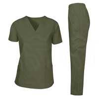 Ensemble d'uniformes médicaux en jean légers et confortables, avec coutures sans couture détectables par les détecteurs de métal, pour médecins et personnel hospitalier