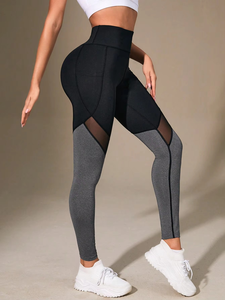 Leggings Deportivos de Cintura Alta con Bolsillos, Ropa Deportiva Transpirable de Malla para Yoga, Fabricación Personalizada OEM - Product Image 6