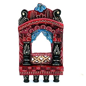 ไม้สักทาสีมือแขวนผนังวัดแขวนด้วยใบไม้สีทอง - Product Image 2