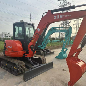 รถขุดขนาดเล็ก Kubota U55-4 ของแท้จากญี่ปุ่น รถขุดไฮดรอลิกแบบตีนตะขาบ Kubota U55-4 มือสอง สำหรับงานก่อสร้างในฟาร์ม ราคาพิเศษ - Product Image 1