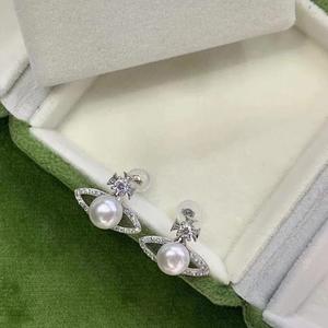 Light Luxury 10-11mm Stud Earrings 18K Gold Plating Imported From Italy Mixed <b>Color</b> Process Natural Thick Gold <b>Bead</b> Good Quality - Product Image 3