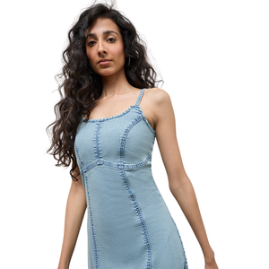 Vestido de Mezclilla para Mujer, Corte Holgado Informal, Fabricante de Ropa de Moda, Proveedor Mayorista - Product Image 1