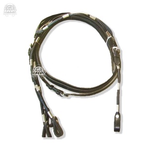 Brida de Cuero Genuino Personalizada con Diseño de Cabeza de Caballo en Negro y Marrón con Accesorios Premium para Equitación - Product Image 4