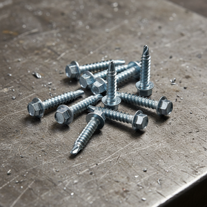 Vis autoperceuses TEK Point à entraînement hexagonal en acier au carbone zingué pour fixations de toiture robustes – Classes 4.8 et 6.8, filetage grossier - Product Image 1