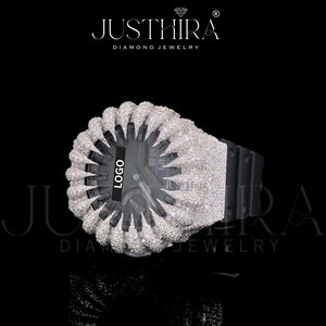 Reloj de Lujo Estilo HipHop con Bisel Iced Out, Joyería Hecha a Mano de Alta Calidad, al Mejor Precio al por Mayor, con Diamantes Moissanite VVS - Product Image 3