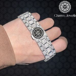 นาฬิกาข้อมือผู้ชาย Charm Luxury สแตนเลสสตีล หน้าปัดอนาล็อก ขนาด 40 มม. กระจกคริสตัล สายยาว 20 ซม. ระบบกลไกอัตโนมัติ แสดงวันที่ กันน้ำ 10 บาร์ - Product Image 4