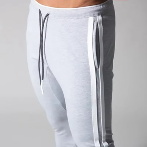 Top quality Factory wear 100% cotton Spandex Drawstring hot selling Waist <b>Slim</b> Fit Sports <b>Jogger</b> Pants for Men - Product Image 4
