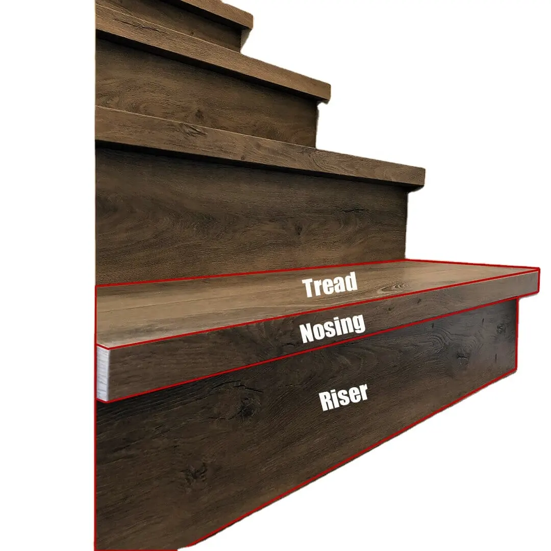 Vendite calde in legno massello di quercia parti di mobili componenti legno scala passo passo