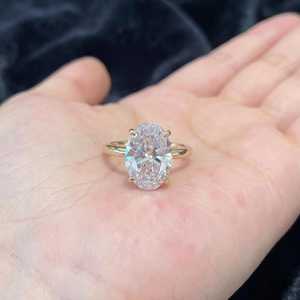 Diamante Suelto Cultivado en Laboratorio, Corte Ovalado, Color EF, Claridad VVS1-VS2, 1CT, Personalizable, para Joyería, Pulido a Mano - Product Image 4