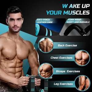 Barra de resistencia ajustable Yagud Power Twister para entrenamiento de brazos, pecho y hombros, equipo de fitness para ejercicios en casa. - Product Image 4