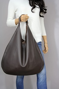 Large Capacity Durable Autumn Winter Style Fashion Leather <b>Bag</b> Hobo Customizable Color Logo Casual Shoulder Leather Hobo <b>Bag</b> - Product Image 4