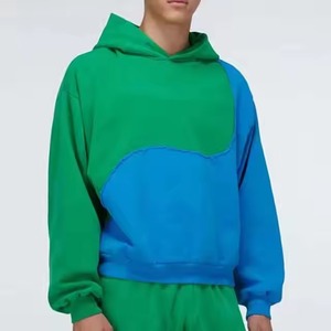 Ensemble de jogging slim pour homme 100 % coton, motif uni imprimé, avec logo personnalisé et col à capuche, idéal pour la gym et le sport - Product Image 3