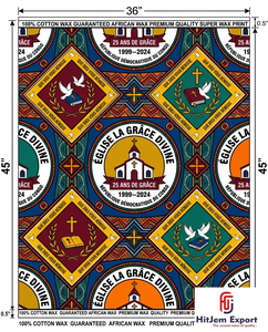 Premium African Wax Print Fabric Manufacturer for Church Anniversary Celebration Event Uniform Textile Supplier - Product Image 2