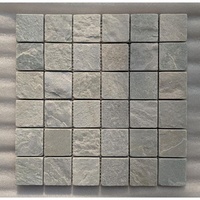 Pierre d'ardoise de quartzite blanche de qualité supérieure de l'Himachal carrelage de mosaïque en marbre carré moderne céramique de haute qualité pour mur extérieur intérieur