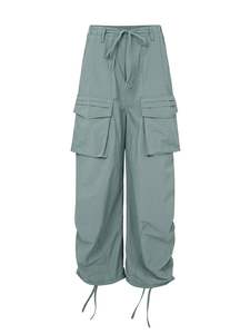 Pantalones Cargo para Mujer, Cintura Alta, Corte Holgado, Múltiples Bolsillos, Estilo Casual, Cómodos para Uso Diario - Product Image 6