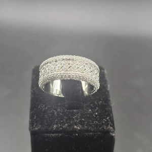 Anillo de Eternidad de Plata de Ley S925 con Diamantes VVS Certificados por IGI, Joyería Fina Personalizada de Lujo, Novedades de Moda, Estilo Hip Hop - Product Image 2
