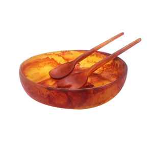 Tazón Grande Decorativo de Resina para Servir con Juego de Cucharas para Buffet, Mostrador y Fiestas - Product Image 6