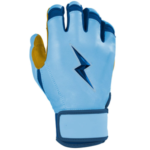 Light Blue Full Finger <b>Baseball</b> <b>Gloves</b> for Pitcher Right-Handed Lightning Design Non-Slip Nylon Material Hook Loop Closure for - Product Image 4