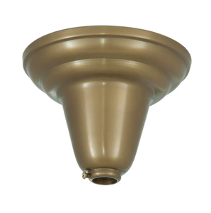 SADBHI ENTERPRISES Brass <b>Lamp</b> Base Fixture Canopy with Top Opening 3/4-Inch Tubing 4-Inch 5 1/8" Dia 3-Year Warranty AC 110V - Product Image 1