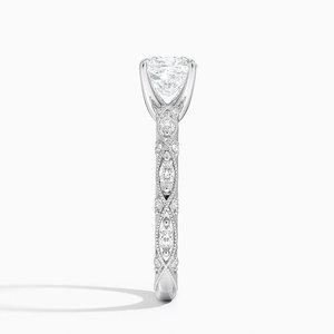 BOJ <b>Ring</b> 0151 <b>Cushion</b> Cut 925 Silver Migraine Prong Setting Solitaire Diamond <b>Ring</b> 2ct D Color VVS1 Moissanite GRA Low Price - Product Image 3